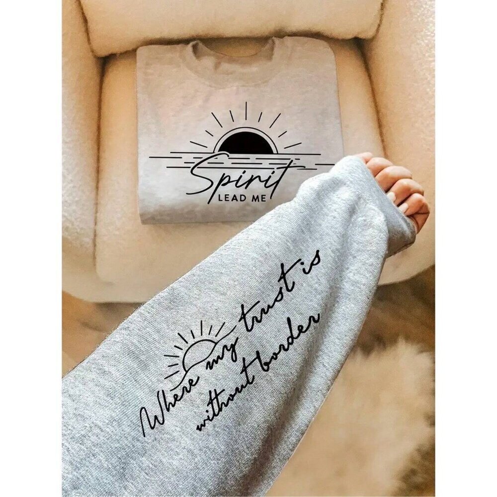 spirit lead me bible verse God Christian sweatshirt - Picture 1 of 1